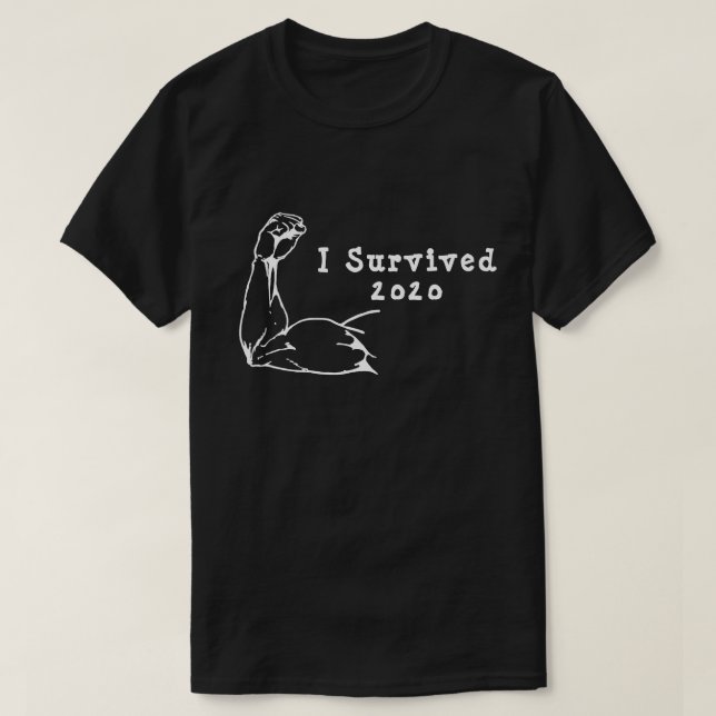 T-shirt I Survived 2020 (Design devant)