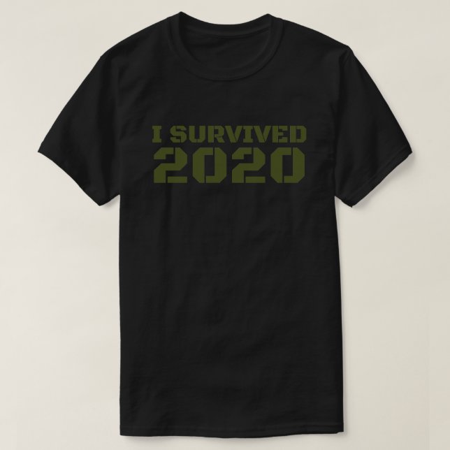 T-shirt I Survived 2020 (Design devant)