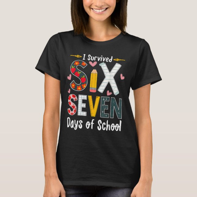 T-shirt I Survived 67 Days Of School Funny 67 Teachers Stu (Devant)