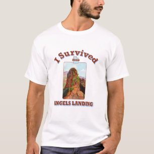 T-shirt I Survived Angels Landing, Parc national de Sion