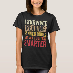 T-shirt I Survived Lecture Interdite Livres Bookahollivre