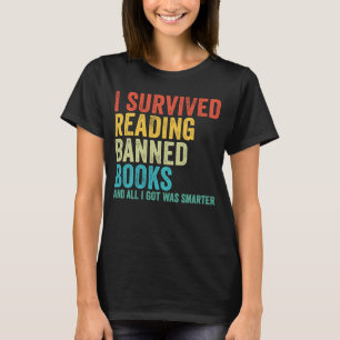 T-shirt I Survived Lecture Interdite Livres Librairie Livr