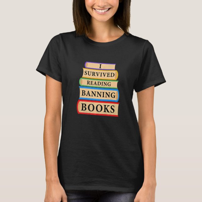 T-shirt I Survived Lecture Interdite Livres Livre Bookahol (Devant)