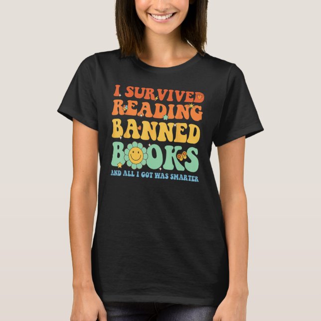 T-shirt I Survived Lecture Interdite Livres Livre Bookahol (Devant)