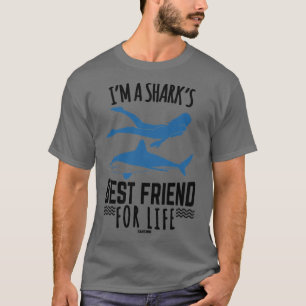 T-shirt I swim with sharks in the sea 