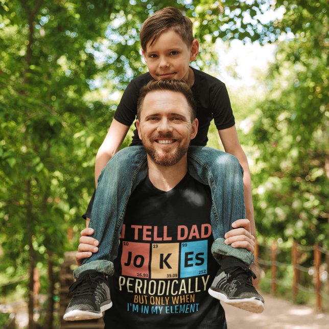 T-shirt I Tell Dad Jokes Periodically Funny Dad (Créateur téléchargé)