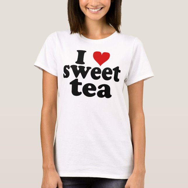 T-shirt I thé de bonbon à coeur (Devant)