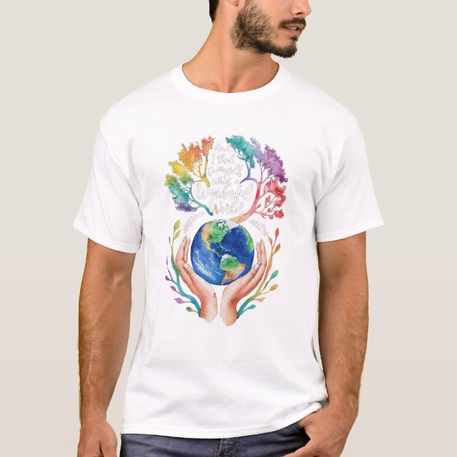 T-shirt I Think To Myself What A (Devant)