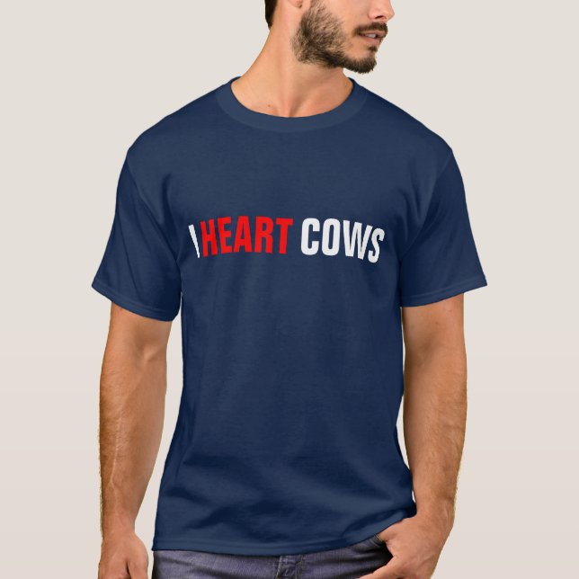 T-SHIRT I VACHES À COEUR (Devant)