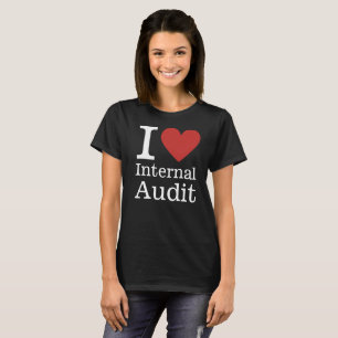 T-shirt I ❤️ Vérification interne pour les employés CUSTOM