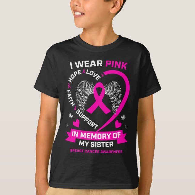 T-shirt I Wear Pink (Devant)