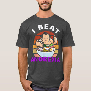 T-shirt I Wear Purple For Anorexia Awareness I Beat It Sum