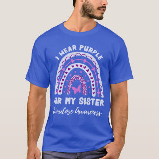 T-shirt I Wear Purple For My Sister Overdose Awareness Rai