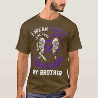 T-shirt I Wear Purple In Memory Of My Brother Epilepsy Awa