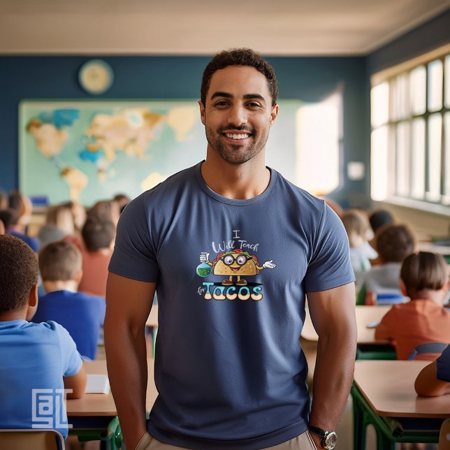 T-shirt I will Teach for Tacos Teacher Female Science Male (Créateur téléchargé)