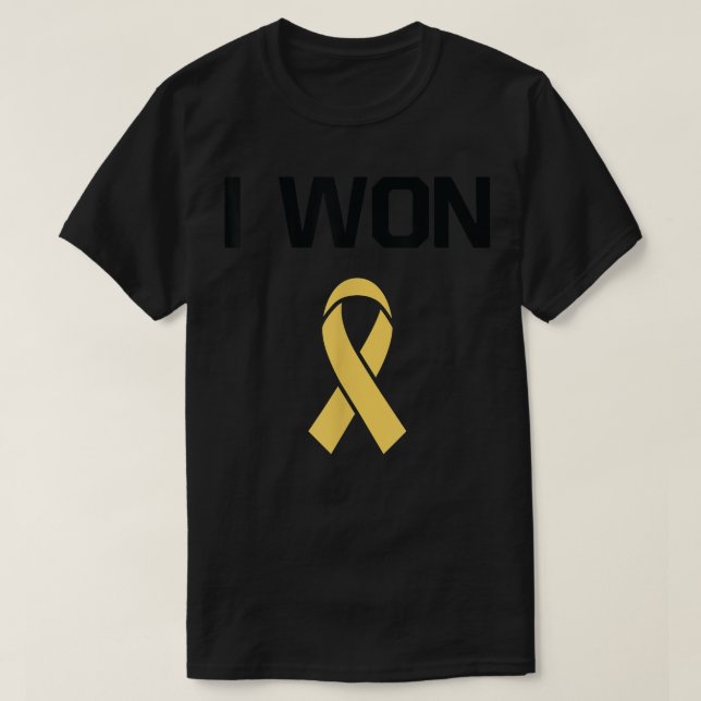 T-shirt I Won - Lutter pour guerrier Sensibilisation au ca (Design devant)