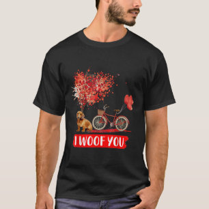 T-shirt I Woof You Dachshund Dog Valentine