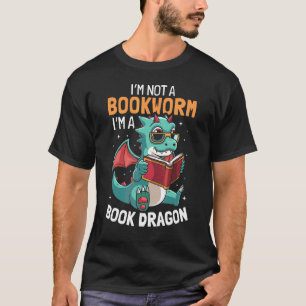 T-shirt I X27 M Un Livre Dragons Pas Un Bookworm Classique