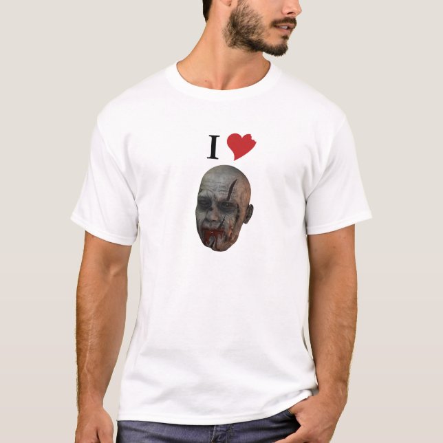 T-shirt I zombis 2 de coeur (Devant)