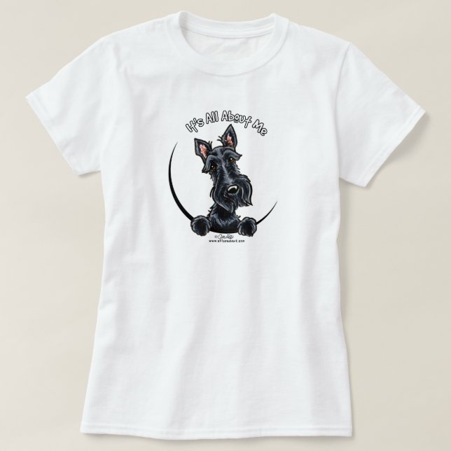T-shirt IAAM d'Écosse noire (Design devant)