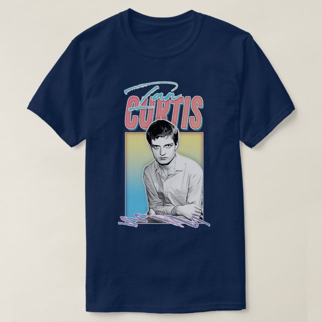 T-shirt Ian Curtis Design esthétique (Design devant)