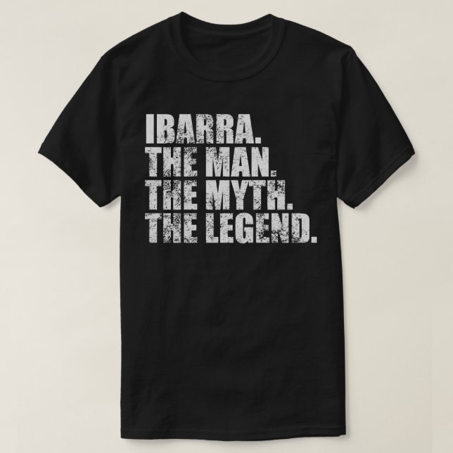 T-shirt IbarraIbarra Nom de famille Ibarra Nom Ibarra S (Design devant)