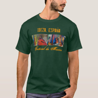 T-shirt Ibiza, festival de musique de l'Espagne - avant