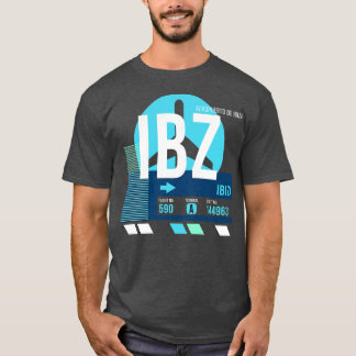 T-shirt Ibiza IBZ Airport Code Bagages Balise A