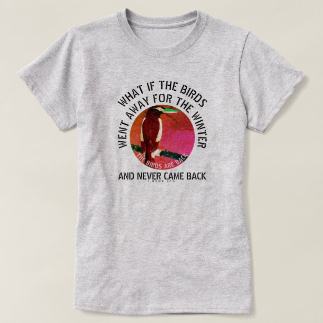 T-SHIRT IBONELTD. LES OISEAUX SONT DE RETOUR 2D2 (Design devant)