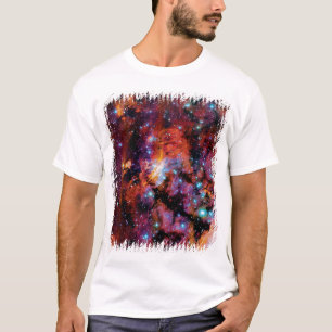 T-shirt IC 4628 Nébuleuse de la Crevette - Photo colorée d
