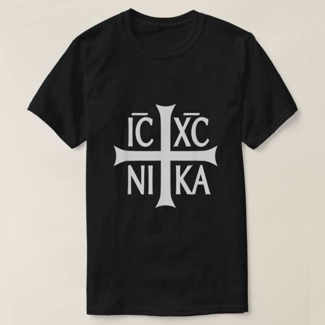 T-shirt IC XC NIKA Cross-Eastern Christian Greek Tee - shi (Design devant)
