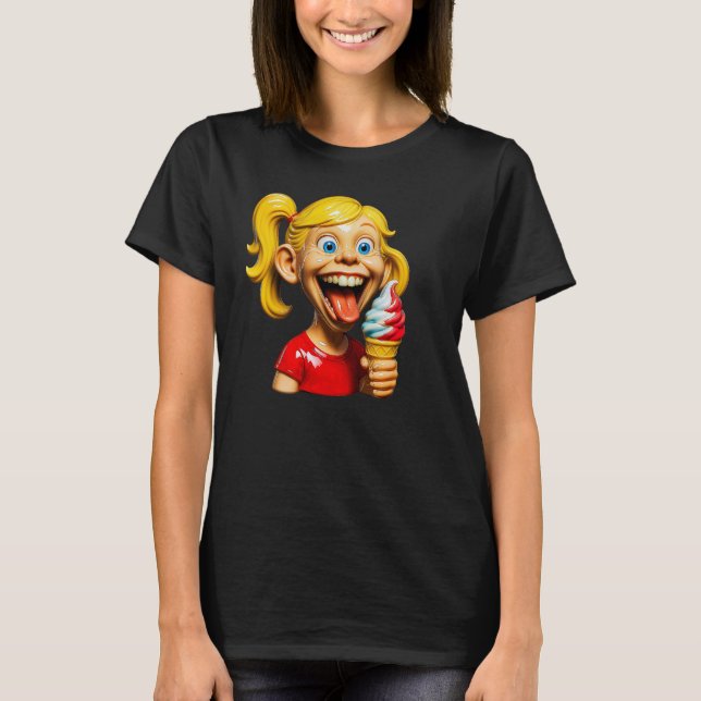 T-shirt Ice Cream Laugh Tee (Devant)