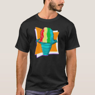 T-shirt Ice rasée de glace Hawaï rasé arc-en-ciel Cone de