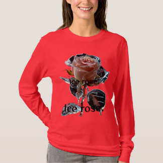 T-shirt " Ice rose " Longues manches