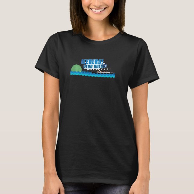 T-shirt Iceberg Laitue Drôle Vêtements Végétaux Pour Femme (Devant)