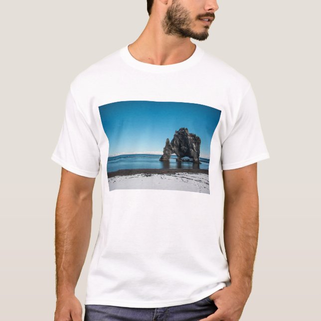 T-shirt Iceland Ocean view Hvitserkur (Devant)