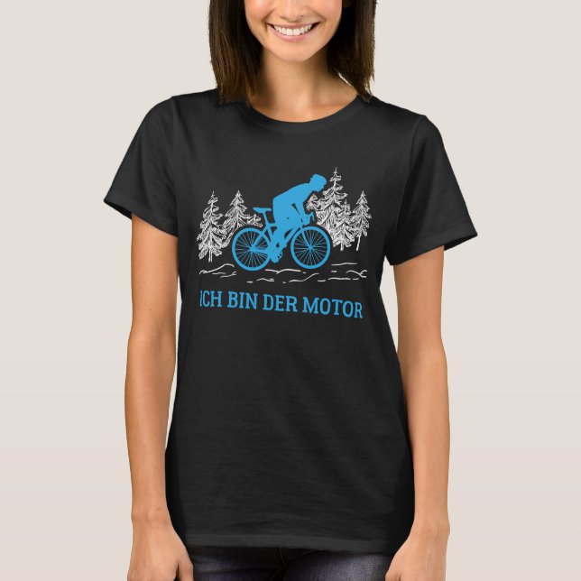 T-shirt Ich bin der Moteur Gravel Vélo Rider Vélo Gravel R (Devant)