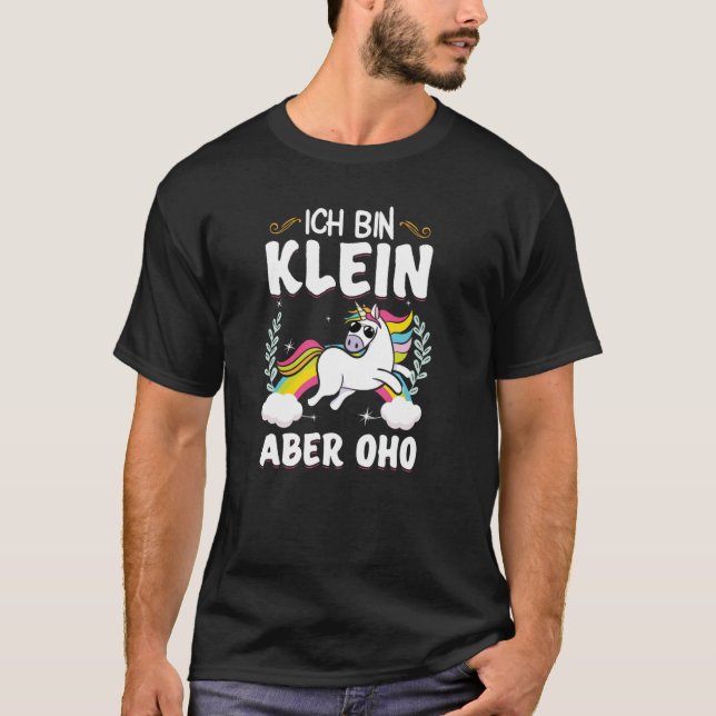 T-shirt Ich bin kleine aber oho (Devant)