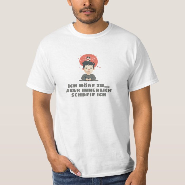 T-shirt Ich höre zu... (Devant)