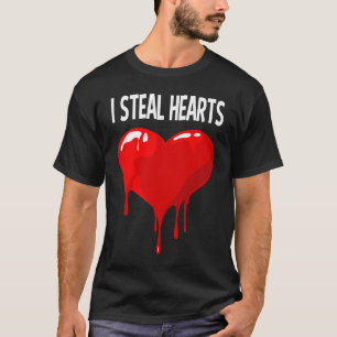 T-shirt Ich Stehle Herzen Blutend Liebe Saint-Valentin