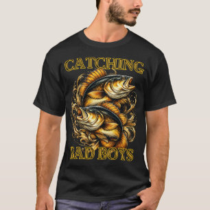 T-shirt Ici Poisson Poisson Poisson Hommes Pêche Ici Poiss