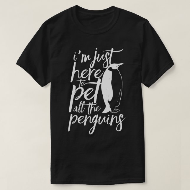 T-shirt Ici Pour Animer Tous Les Pingouins Penguin Antarct (Design devant)