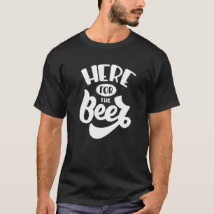 T-shirt Ici Pour La Bière Camping Lac Papa Maman Drôle Sas