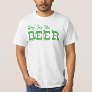 T-shirt Ici pour la bière verte