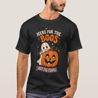 T-shirt Ici pour les Huées Pas pour les Gens Introverti Fa