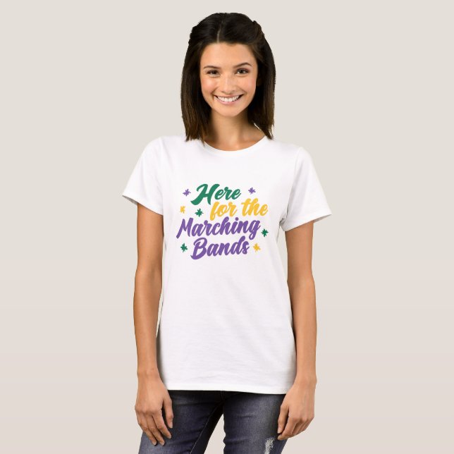 T-shirt Ici pour les Marching Bands (Devant entier)