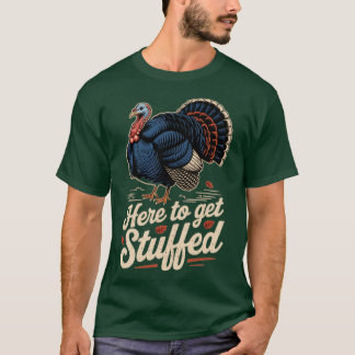 T-shirt Ici pour se faire bourrer