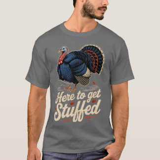 T-shirt Ici pour se faire bourrer