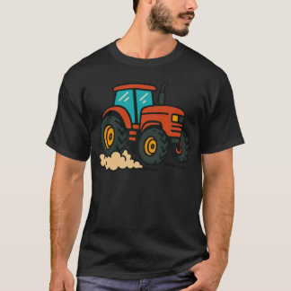 T-shirt Icône d'agriculture rustique - Ferme de tracteur