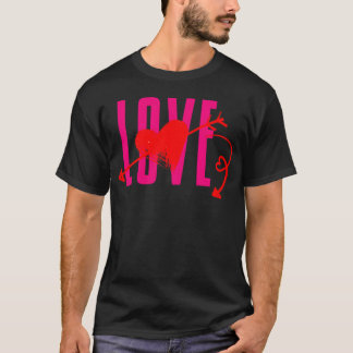 T-shirt Icône d'amour vintage